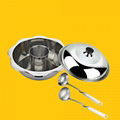 Louts Shape Five tastes hot pot/stainless steel chaffy dish