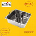 Cooking pan with Central pot & divider