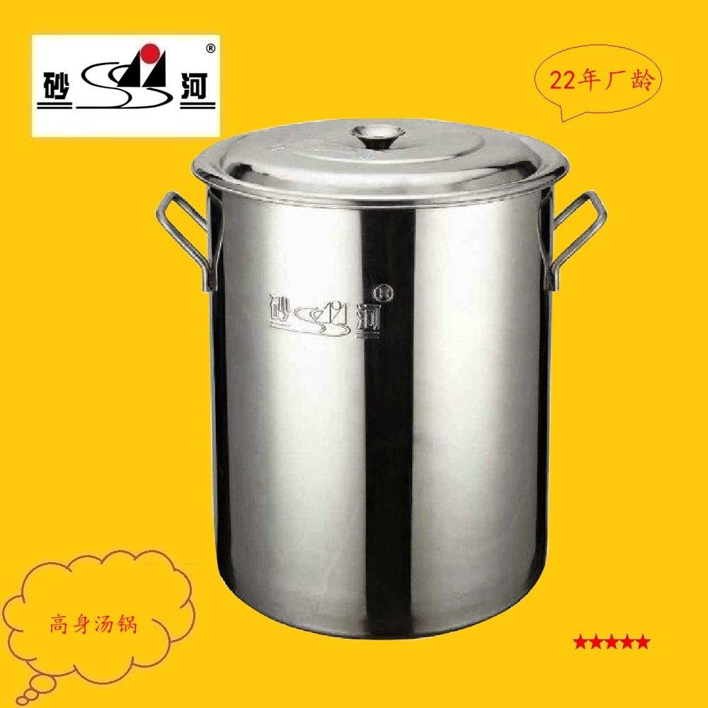 厨房18/10不锈钢大容量汤桶不容易生锈可用燃气炉