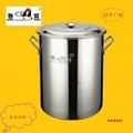 厨房18/10不锈钢大容量汤桶不容易生锈可用燃气炉 1