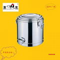 s/s lage capacity insulate heat preservation soup barrel liquid food container 