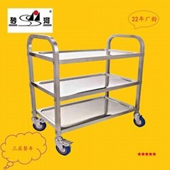 Clearing Trolley Large 95x50cm Stainless Steel Catering kitchen cart