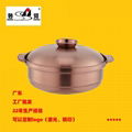 stainless steel kitchen storage soup casserole cookware chinese fire pots 