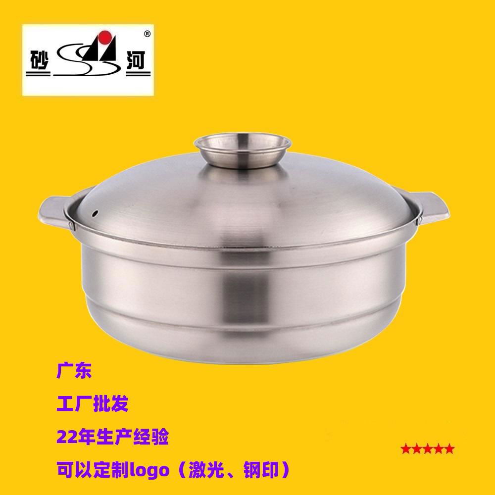 High quality stainless steel ware casserole Available gas & Induction Cooker