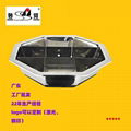 s/s hot pot with Nine Grids (Tic Tac Toe) Available Induction Cooker & gas stove