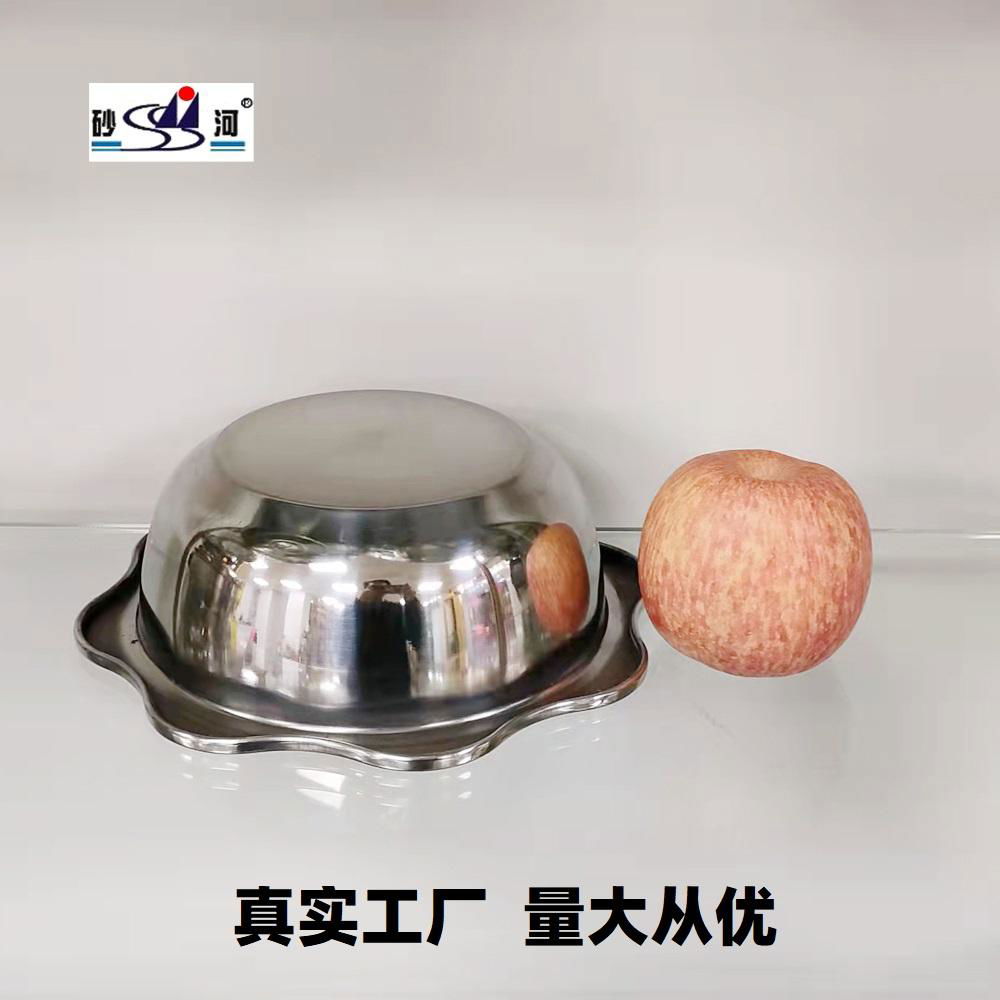 kitchen dia. 16cm s/s lotus basin three delicacies hot pot use for gas cooker 3