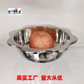 kitchen dia. 16cm s/s lotus basin three delicacies hot pot use for gas cooker 4