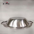 Hight quality Cooking Stainless Steel hot pot with Partitions (4 Compartment)