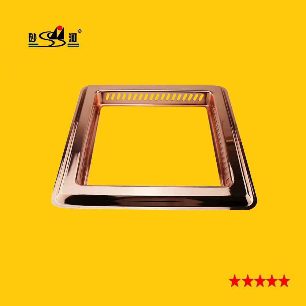 不鏽鋼方形嵌入式內置電磁爐火鍋適用於火鍋餐廳使用 5