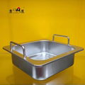 Hot sell Kitchenware Stainless steel square fondue Available Gas furnace 9