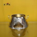 Vintage Chinese Brass Charcoal Stove with Chimney Hot Pot（Asian Broth Fondue） 7