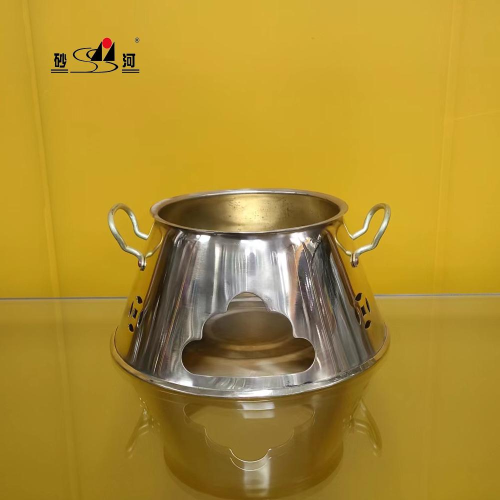 厂家潮汕家用铜边炉加厚仿古式烧炭火锅餐饮业用铜烟囱涮锅批发 5