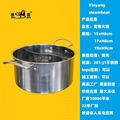 Hot pot separated into two sections/Stainless steel Hot pot with divider 