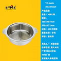  lotus shape pan Bulkhead into “Y” style 3 grids hot pot for home hot pot store 2