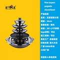 Chinese style Stainless Steel Five Layer Fondue