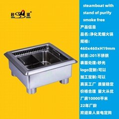 不銹鋼方形嵌入式內置電磁爐火鍋適用于火鍋餐廳使用