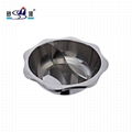 mini yuanyang hot pot,lotus shape basin,lotus shape yuanyang hot pot 2