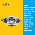  Induction cooker hot pot with Central pot & 2 partition Cooking Even Handlebar