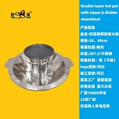 support oem & odm 4-gride steamboat with babecue available gas stove