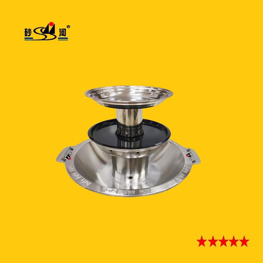 stainless steel tri-layers pagoda steamboat 2