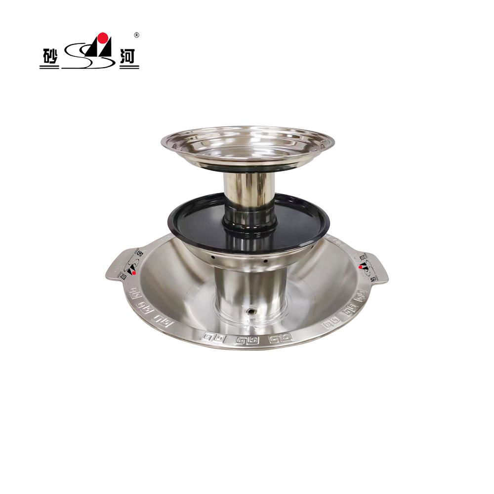 stainless steel tri-layers pagoda steamboat 3