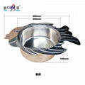 Stainless steel fish shape stock pot w/glass lid for Restaurant Hotel supplies 8