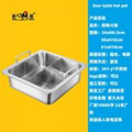 Square spicy hot pot with length 34cm, width 34cm and height 10cm weighs 1.36kg