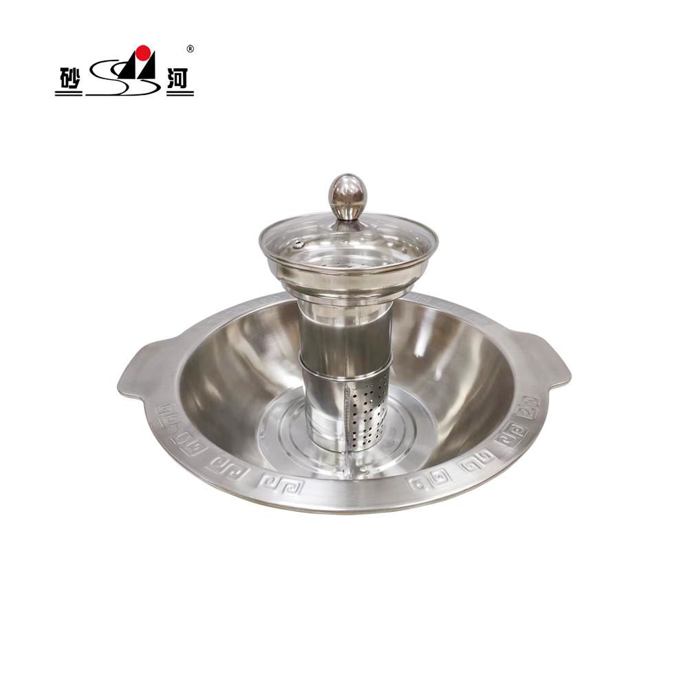 steamer shabu shabu double layer with divider steamboat 3