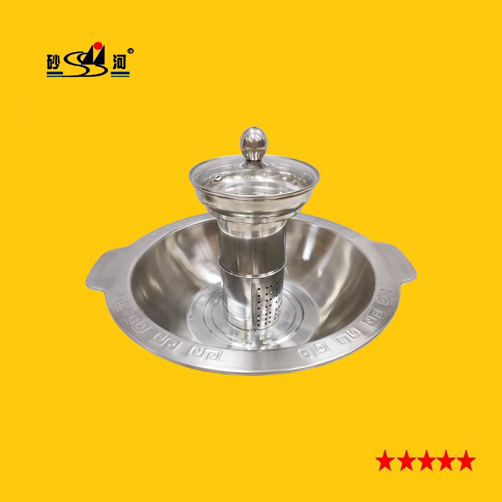 steamer shabu shabu double layer with divider steamboat 2