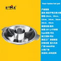 Stainless steel shabu shabu pan with