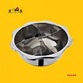 Stainless Steel Pot with Partitions (4 Compartment) Induction Cooker Available 2