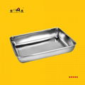 Restaurant & Hotel Rectangular Stainless Steel Towel Serving Tray Tableware 5