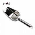 Hotel bar tools restaurant kitchenware s/s flat bottom ice shovel grain scoop 3