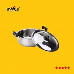 Stainless steel casserole with bakelite handle mutiple sizes available