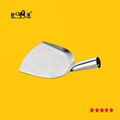 Restaurant Stainless Steel Wok Shovel, Wooden Handle Cooking Kitchen Utensils