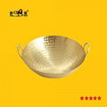 kitchen Catering appliance extremely thickness brass woks Available Gas furnace