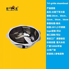 Induction cooker pot with Partition T shape Available Electric Cooking Utensils