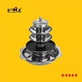 Chinese style Stainless Steel Five Layer Fondue 2
