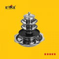 Chinese style Stainless Steel Five Layer Fondue