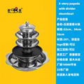 Chinese style Stainless Steel Five Layer Fondue 1