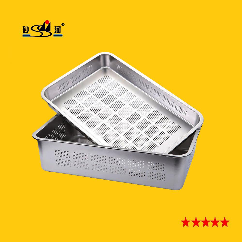 Hotel Restaurant Food Pans Container Kitchenware S/S Material Drainage Trays