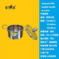 High Quality Kitchen Utensils Manufacturer Cooking Stock Pot with Glass Lid 4