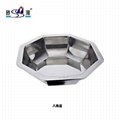 cookers,octagon basin,stainess steel basin,octagonal style basin 3