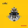 Four storeys hot pot steamboat with grill