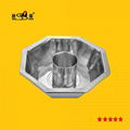 Octagonal Pans Divided into 3 parts Non Slag Steamboat without Lid