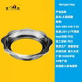 Hot pot table Matching Sinken Type stainless steel Gas Hot Pot Ring 3