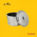 Soup Pan With Glass Lid,Stainless steel Hot pot 2