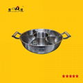 seven flavor  fire pot cook ware,stainless steel hot pot  Available gas stove 1