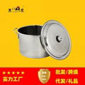 Soup Pan With Glass Lid,Stainless steel Hot pot 1