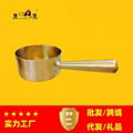 黃銅水勺加厚銅水瓢 1